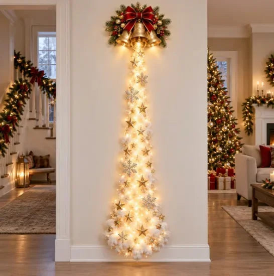 Scène de Noël Lumineuse LED – Traîneau du Père Noël et Rennes Enchantés
